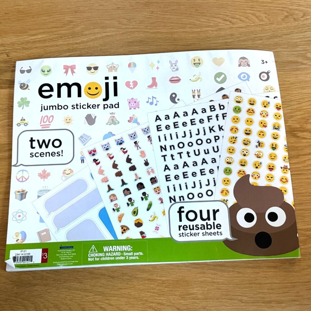 Emoji Jumbo Sticker Pad by Innovative Designs